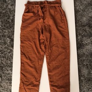 American Eagle Burnt Orange Pants Tie Pants